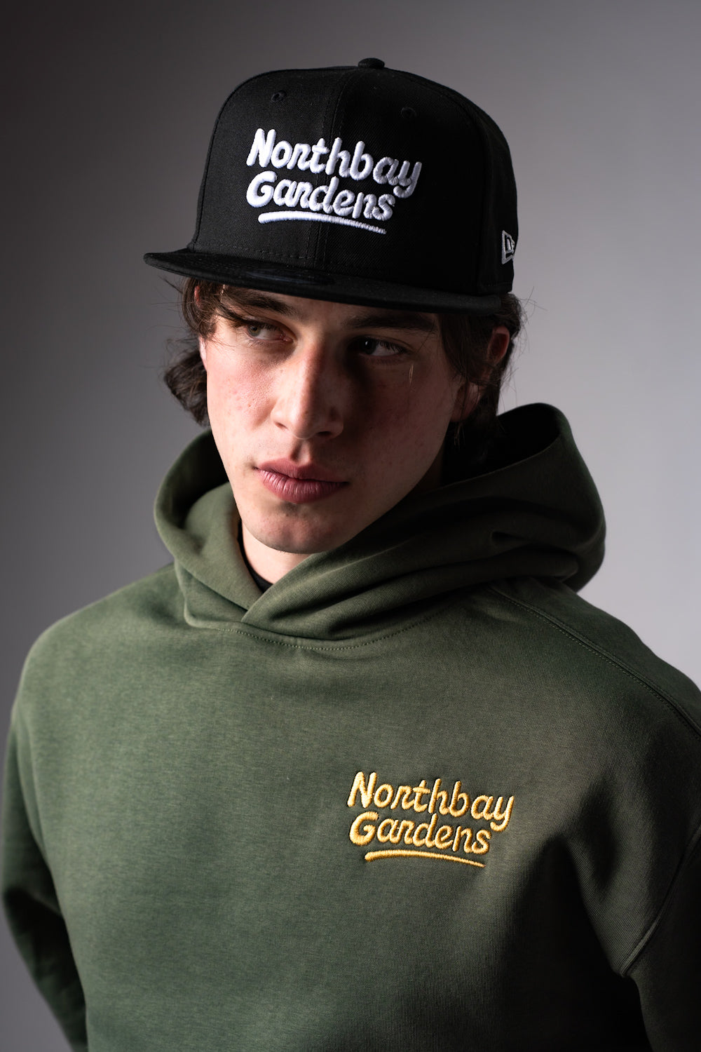 Happy Camper Black 5950 snapback