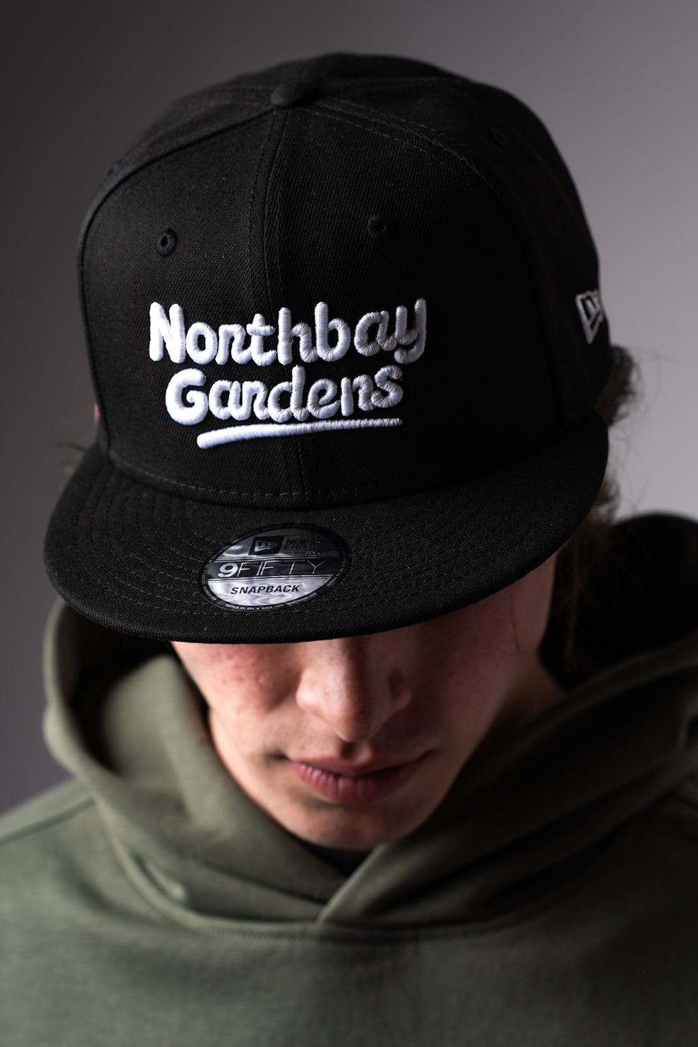 Happy Camper Black 5950 snapback