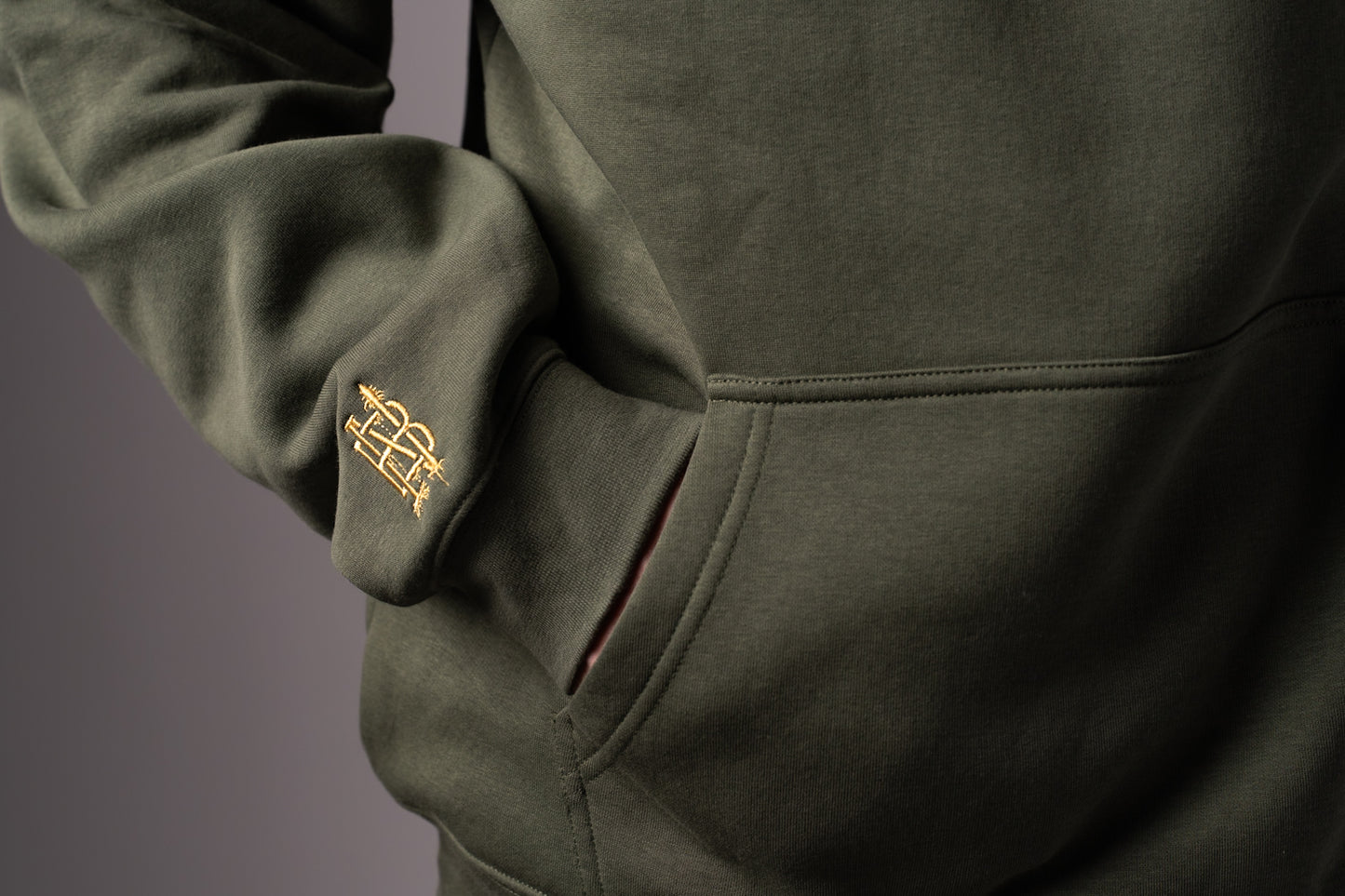 Happy Camper green gold mens